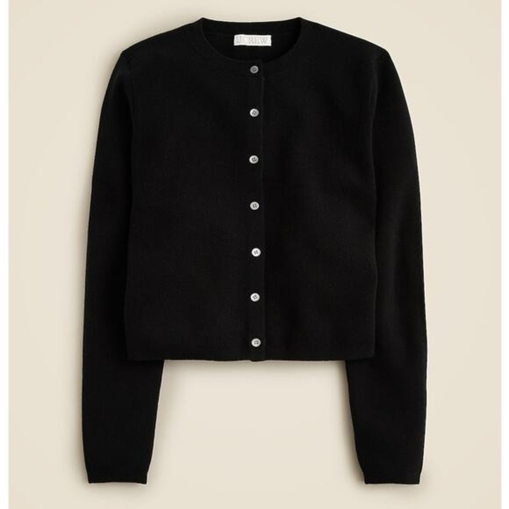 J. Crew Black Button-Up Cardigan